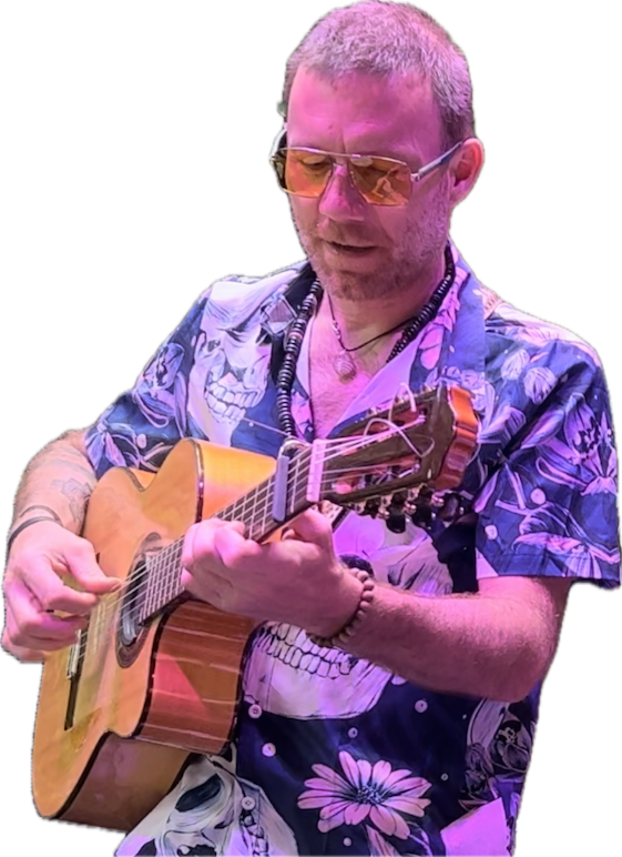 Francois Wiss playing guitar